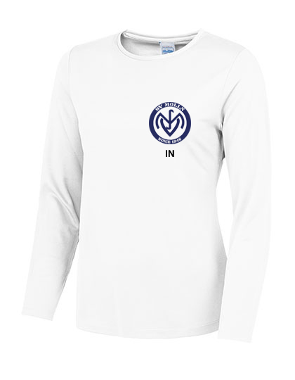 Damen Funktions-Shirt Langarm - 100% Polyester - Stretch & Atmungsaktiv – Bild 3