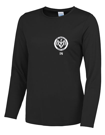 Damen Funktions-Shirt Langarm - 100% Polyester - Stretch & Atmungsaktiv – Bild 2